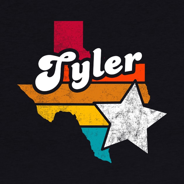 Tyler Texas Vintage Distressed Souvenir by NickDezArts